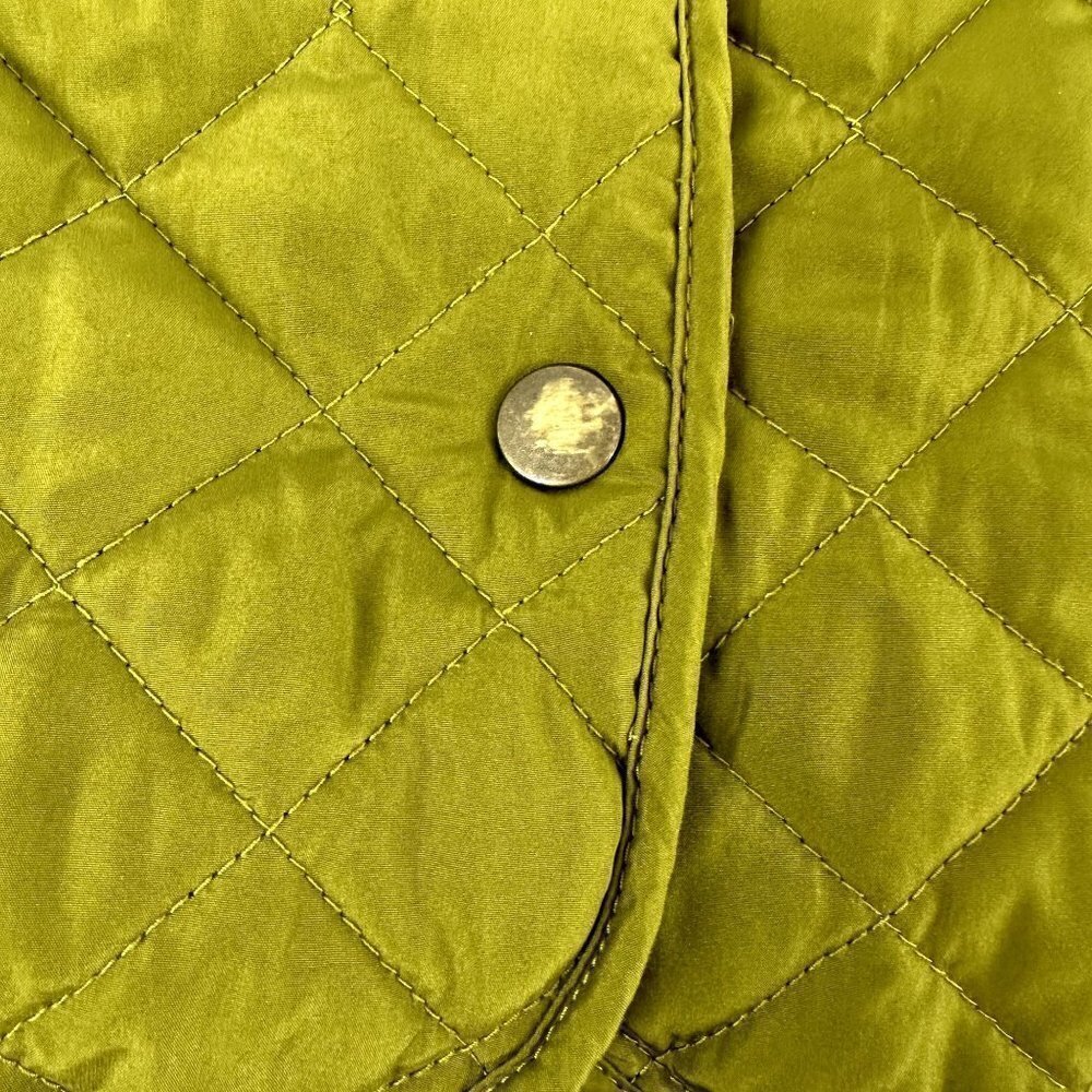 * J. Jill Green Quilted Vest Women’s Size Small Lightweight Fall Layering Piece - Picture 4 of 9